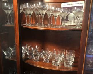 Vintage Rosenthal “Lotus” stemware, Orrefors stemware & cocktail glasses