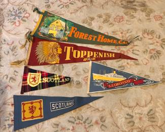 A few vintage pennants