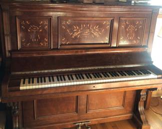 Conover Brothers cabinet grand pian - circa 1885, serial #4662  (measures 62”L, 28”D, 55”H)
