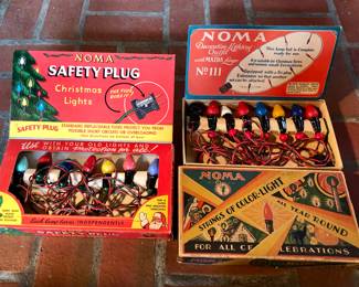 Vintage NOMA Xmas lights in original box