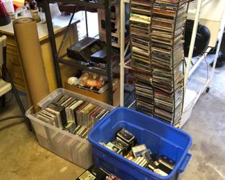 CDs  Cassettes VHS DVDs 