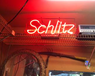 Schlitz neon sign