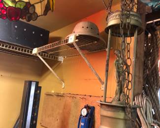 Vintage raining oil goddess lamp