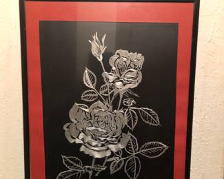 Framed foil art
