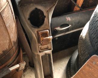 Porsche car parts.  Door, console