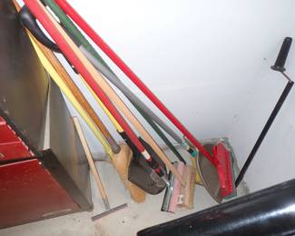 TOOLS, BROOMS, SHOVELS