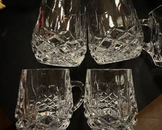 Italian Crystal Mugs 