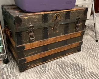 Old wooden trunk 