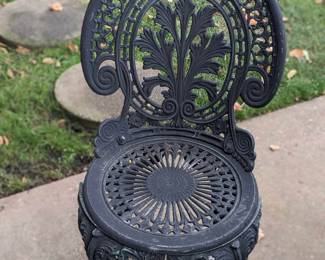 Metal garden chair