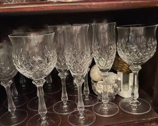 Fine Crystal Champagne and Wine Glasses