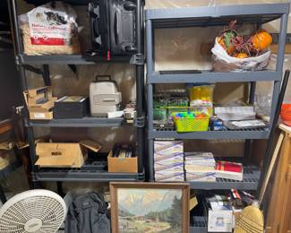 SHELVING, LUGGAGE, PROJECTORS AND MORE