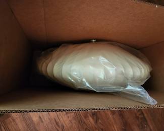 Puff hanging light chandelier