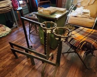  cast iron andirons