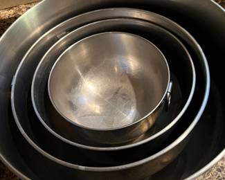 Set/4 Stainless Mixing Bowls