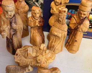 Hand Chiseled Nativity Set