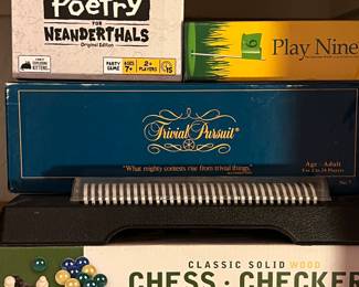 Trivial Pursuit, Play Nine, Poetry for Neanderthals...