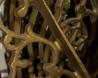 Vintage Brass Shelf Brackets