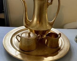 Gold coffee service decor