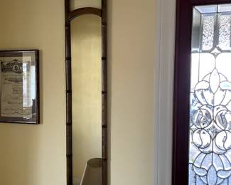 Bamboo wall mirror 9"x45"