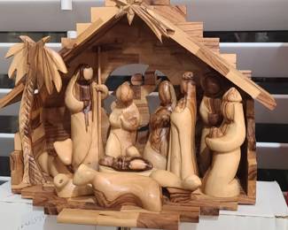 Nativity made from Olive wood