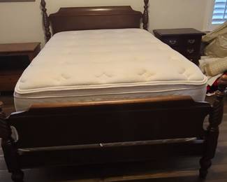 Sealy Posturpedic Mattress and box springs are used in excellent condition. Comes with bed.