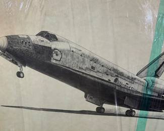 NASA Challenger print by Jim Stovall