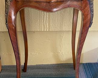 French Louis XVI Parquetry Entry Side Accent Table