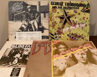 George Thorogood, blind faith, Jeff Beck, Montrose; Promo LP’s 