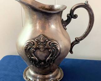Heavy Antique Gorham Silverplate Pitcher 