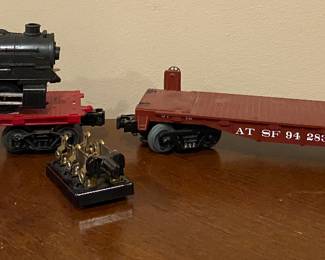 MTH AT SF 94283 Flat Car ; Lionel Rock Island 16300