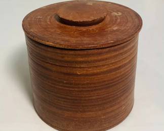 Gardner Kates Stacked Leather Tobacco Decanter (1930’s/1940’s)