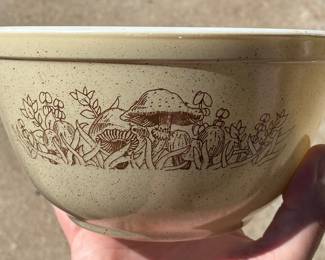 Mushroom Pyrex Bowl 