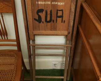 FOLDING CHAIR FROM URSULINE ACADEMY