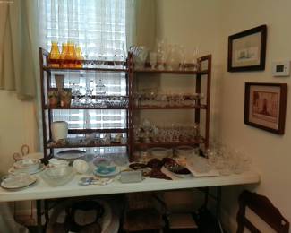 CRYSTAL, CHINA, STEMWARE AND GLASSWARE