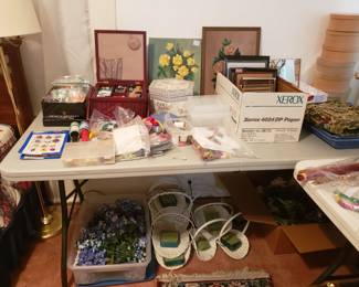 SEWING, FRAMES AND CRAFT ITEMS