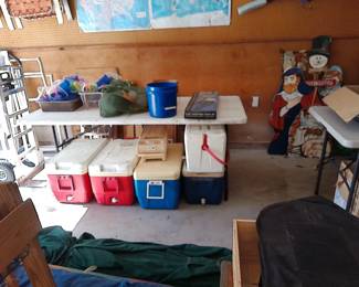 COOLERS & GARAGE ITEMS