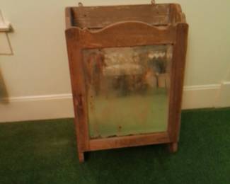 MEDICINE CABINET WITH MIRROR FROM MODEL LAUNDRY IN GALVESTON USED IN THE FAMILY JEWELRY STORE J. LEWIS LOPEZ ON POSTOFFICE ST