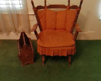 MID CENTURY PLATFORM ROCKER