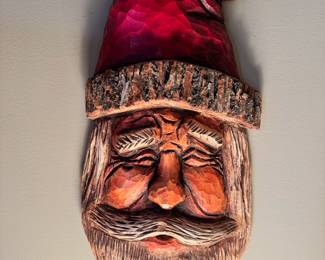 Hand carved wood St. Nick