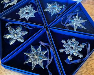 Swarovski crystal ornaments consisting of 1996 and 1998-2014