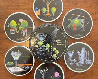 Michael Godard ‘Even Dirtier Martini’ coaster set of 6