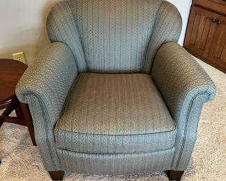Stickley upholstered club chairs.  There are two of these and both are done in the same upholstery 