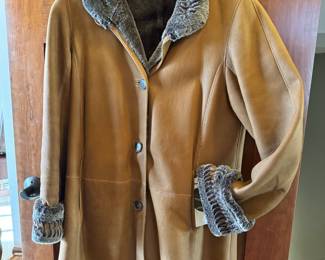 Beautiful ladies shearling coat from Ribnick Furs
