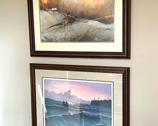 Hand signed prints by Les Kouba, Burton Moore, T. Sander and more