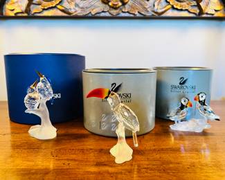 Great selection of Swarovski Crystal figurines with their original boxes