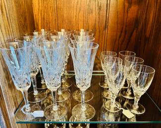 Gorham and Orrefors crystal stemware