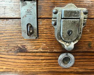 Antique oak Machinist Tool Chest.  There are a few drawers of machinist tools that will be included