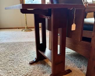Stickley drop leaf end table