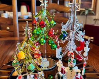 Fun glass Christmas trees