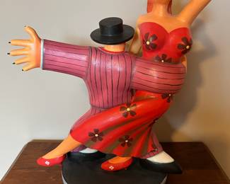 Markus Pierson 15” tall wood sculpture